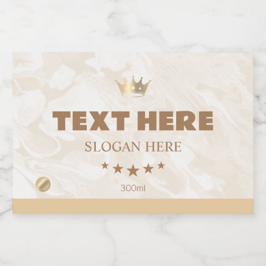 Gepersonaliseerde op maat gemaakte mini fles spran sparkling wijnetiket (Enkel label)