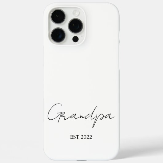 Gepersonaliseerde "Opa Est. [Jaar]" - Case-Mate iPhone Case (Achterkant)