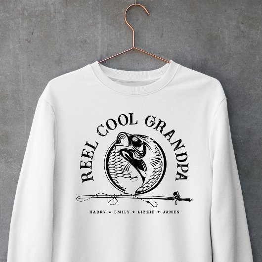 Gepersonaliseerde Opa Reel Cool Vist Trui