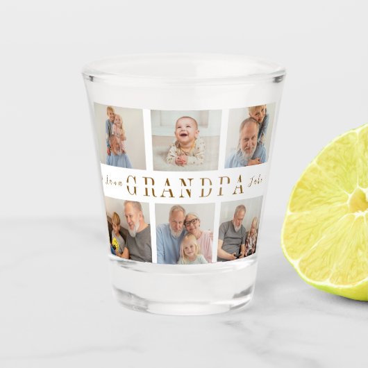Gepersonaliseerde Opa Shot Glass Shot Glas (Voorkant)