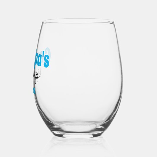 Gepersonaliseerde Opa's Sippy Cup Wijnglas Zonder Voet (Links)