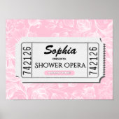 Gepersonaliseerde Opera Douche Leuke Badkamer Prin Poster (Voorkant)