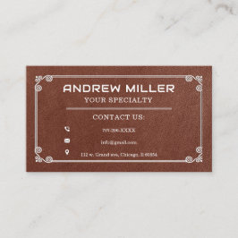 Gepersonaliseerde oprichter Contactgegevens Kaarte Visitekaartje