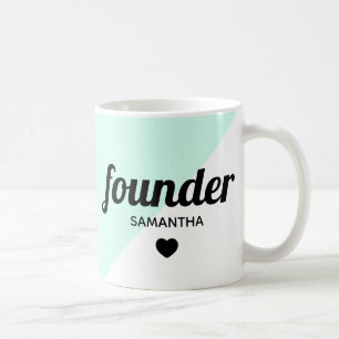 Gepersonaliseerde oprichter moderne professionele  koffiemok