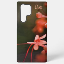 Gepersonaliseerde Oranje Flower Samsung Hoesje