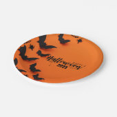 GEPERSONALISEERDE ORANJE HALLOWEEN PAPIEREN BORDJE (Gekanteld)