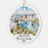 Gepersonaliseerde Orlando Ornament, Florida Gift Keramisch Ornament (Links)