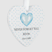 Gepersonaliseerde Ornament Memorial Keepsake (voorkant)