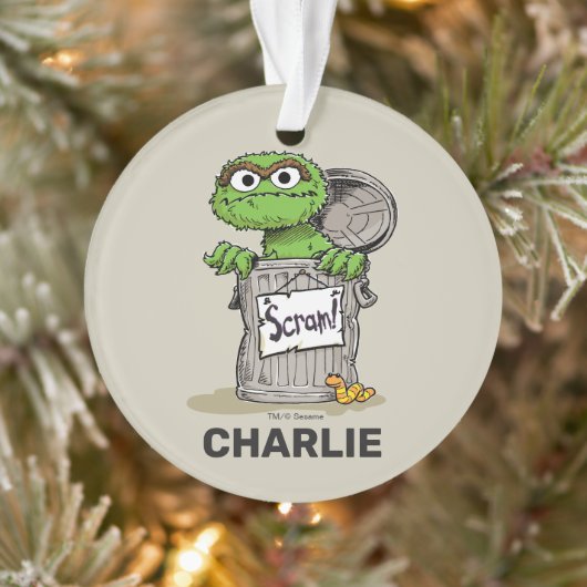 Gepersonaliseerde  Oscar de Grouch Scram Ornament (Boom)