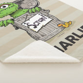 Gepersonaliseerde  Oscar de Grouch Scram Sherpa Deken (3/4)