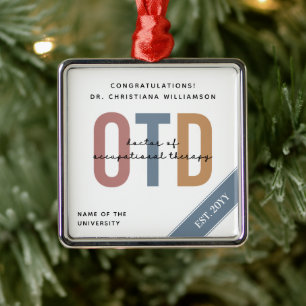Gepersonaliseerde OTD Doctor in de ergotherapie Metalen Ornament