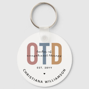 Gepersonaliseerde OTD Doctor in de ergotherapie Sleutelhanger