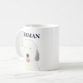 Gepersonaliseerde Oude Engelse Sheepdog Koffiemok (Voorkant links)