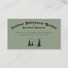Gepersonaliseerde Outdoor Guide Visitekaartjes - G