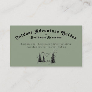 Gepersonaliseerde Outdoor Guide Visitekaartjes - G
