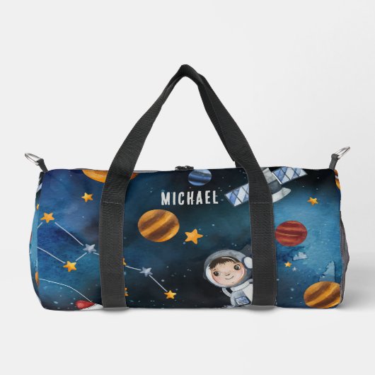 Gepersonaliseerde Outer Space Shuttle en astronaut Plunjezak (Voorkant)