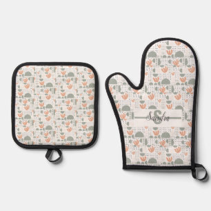 Gepersonaliseerde Oven Mitt & Pot Holder Set
