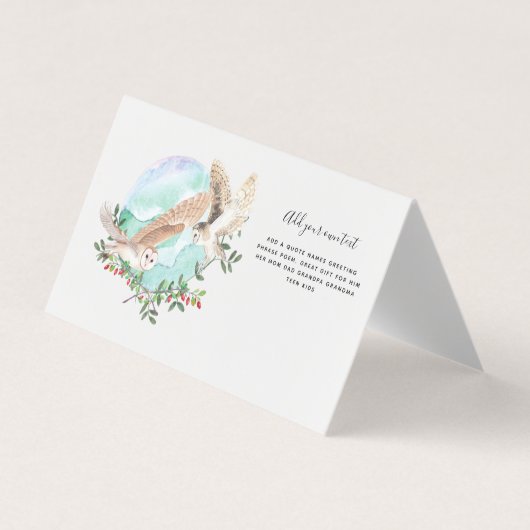 Gepersonaliseerde OWLS Visitekaartjes (Voorkant)