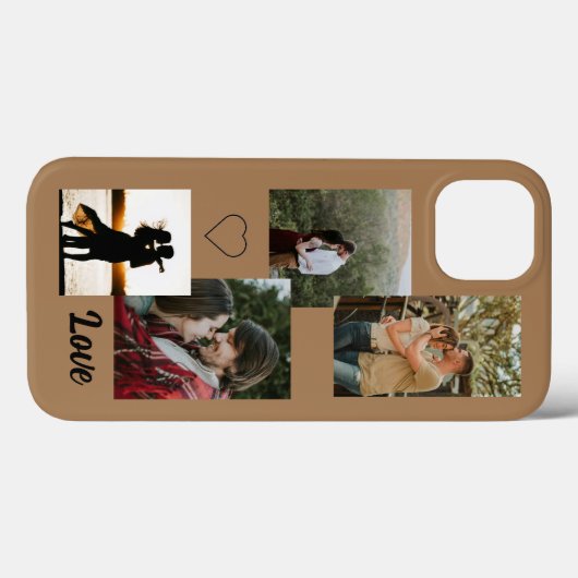 Gepersonaliseerde paar iPhone Case (Achterkant (horizontaal))