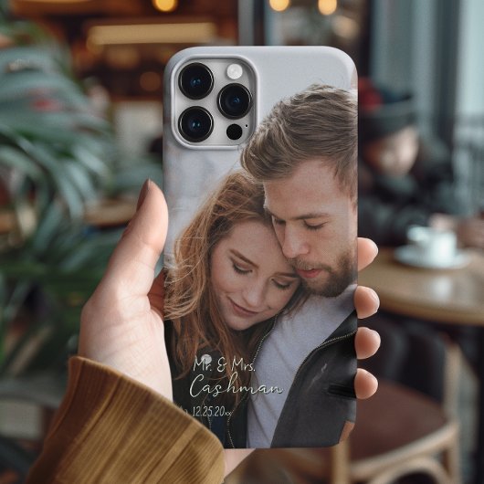 Gepersonaliseerde Paar Kerstmis Foto Case-Mate iPhone Case
