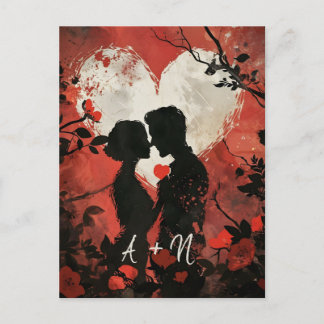 Gepersonaliseerde Paar Valentijnsdag Briefkaart