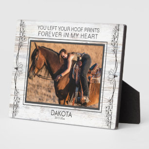 Gepersonaliseerde Paard Foto Memorial Fotoplaat
