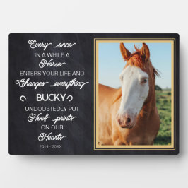 Gepersonaliseerde Paard Memorial Gift Foto Fotoplaat