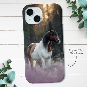 Gepersonaliseerde Paardenfoto iPhone 15 Hoesje
