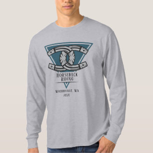 Gepersonaliseerde Paardrijden Locatie Datum Naam T-shirt
