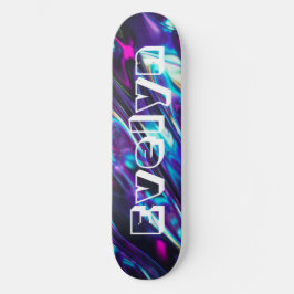 Gepersonaliseerde Paarse Abstracte minimale Afbeel Skateboard