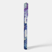 Gepersonaliseerde Paarse Amethyst Apple iPhone Cas Case-Mate iPhone Case (Achterkant / Rechts)