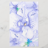 Gepersonaliseerde Paarse & Blauwe Dragonfly Statio (Achterkant)