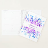 Gepersonaliseerde Paarse Botanische Planner (Display)
