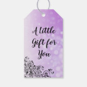 Gepersonaliseerde Paarse dank u Cadeau Labels Cadeaulabel (Achterkant)