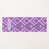 Gepersonaliseerde Paarse moderne Abstract Yogamat (Voorkant (horizontaal))