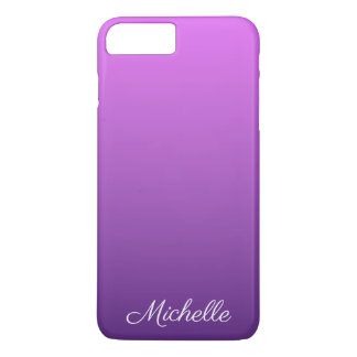 Gepersonaliseerde paarse ombre iPhone 8 plus / 7 plus hoesje
