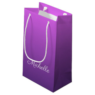 Gepersonaliseerde paarse ombre klein cadeauzakje