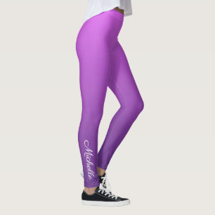 Gepersonaliseerde paarse ombre leggings