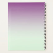 Gepersonaliseerde Paarse Ombre Planner Notitieboek (Achterkant)