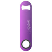 Gepersonaliseerde paarse ombre speed flessenopener (Voorkant)