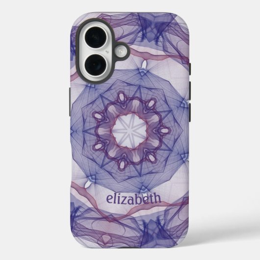 Gepersonaliseerde Paarse ontwerp casemate Case-Mate iPhone Case (Achterkant)