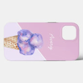 Gepersonaliseerde Paarse waterverf Consumptie Case-Mate iPhone Case (Achterkant (horizontaal))