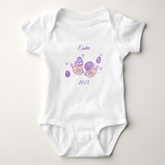 Gepersonaliseerde Paas Baby Bodysuit (Voorkant)