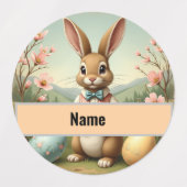 Gepersonaliseerde Paashaas Stickers: Naam & Labels (Design 1)