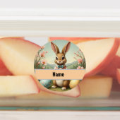 Gepersonaliseerde Paashaas Stickers: Naam & Labels (Aangebracht)