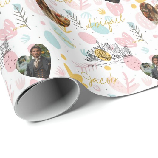 Gepersonaliseerde Paasviering inpakpapier met (Rol Hoek)