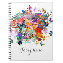 Gepersonaliseerde Paint splash Vlinders Pop Art