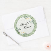Gepersonaliseerde Palestijnse Henna Flower Sticker (Envelop)