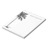Gepersonaliseerde palmboom notitieblok (Gedraaid)