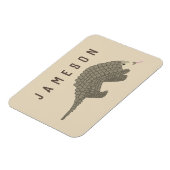 Gepersonaliseerde Pangolin koelkast magneet (Linkerzijde)